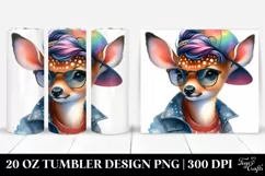 Cute Baby Deer Playing Modest | 20 oz Tumbler Product Image 1