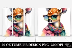 Cute Baby Deer Playing Modest | 20 oz Tumbler Product Image 1