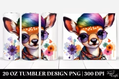 Cute Baby Deer Playing Modest | 20 oz Tumbler Product Image 1