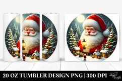 Santa Christmas Clipart 20 Oz Tumbler Product Image 1