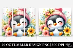 Colorful Sleeping Penguin | 20 oz Tumbler Product Image 1
