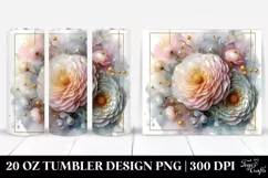 Shiny Ranunculus Tumbler | 20 oz Tumbler Product Image 1