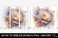 Shiny Ranunculus Tumbler | 20 oz Tumbler Product Image 1