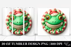 3D Martzipan Christmas Frog 20 Oz Tumbler Product Image 1