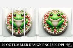 3D Martzipan Christmas Frog 20 Oz Tumbler Product Image 1