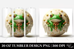 3D Martzipan Christmas Frog 20 Oz Tumbler Product Image 1