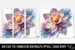 Shiny Daffodil Watercolor | 20 Oz Tumbler Product Image 1