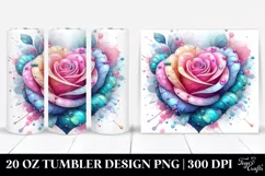 Pastel Rose Heart | 20 oz Tumbler Product Image 1