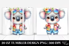 Colorful Baby Koala for Summer 20 oz Tumbler Product Image 1