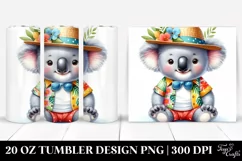Colorful Baby Koala for Summer 20 oz Tumbler Product Image 1