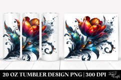 Shiny Tulip Splash 20 oz Tumbler Product Image 1