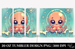 Retro Cute Baby Octopus Clipart Product Image 1