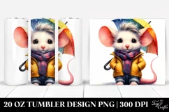 Cute Vibrant Baby Mouse | 20 oz Tumbler Product Image 1