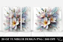 Abstract Pastel Freesia | 20 oz Tumbler Product Image 1