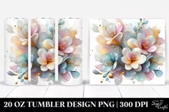 Abstract Pastel Freesia | 20 oz Tumbler Product Image 1