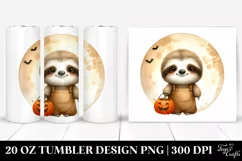 Cute Baby Sloth Halloween Cloud 20 Oz Tumbler Product Image 1
