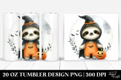 Cute Baby Sloth Halloween 20 Oz Tumbler Product Image 1
