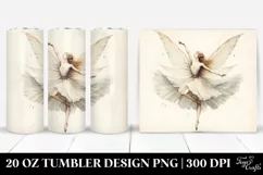 Washed Watercolor Dancing Fairy | 20 oz Tumbler Product Image 1