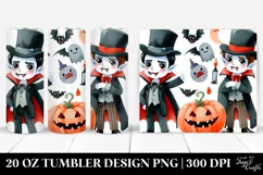 Funny Halloween Clipart Vampire | 20 oz Tumbler Product Image 1