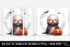Cute Baby Walrus Halloween 20 Oz Tumbler Product Image 1