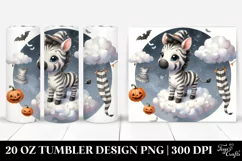 Cute Baby Zebra Halloween 20 Oz Tumbler Product Image 1