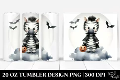 Cute Baby Zebra Halloween 20 Oz Tumbler Product Image 1