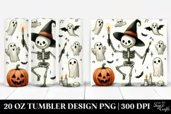 Simple Funny Halloween Skeleton 20 Oz Tumbler Product Image 1