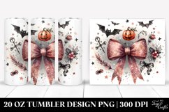 Abstract Halloween Bow Tumbler Design Product Image 1