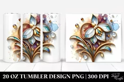 Shiny Snowdrop Stained for 20 oz Tumbler Product Image 1