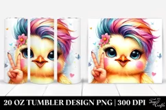 Happy Baby Chicken 20 Oz Tumbler Product Image 1