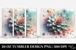 Abstract Shiny Zinnia | 20 oz Tumbler Product Image 1