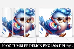 Funny Running Dove 20 Oz Tumbler Product Image 1