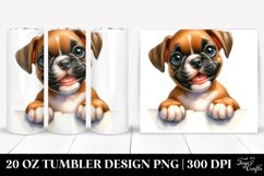Crazy Baby Boxer Watercolor for 20 oz Tumbler Product Image 1