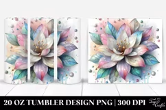 Pastel Gardenia in Material 20 Oz Tumbler Product Image 1