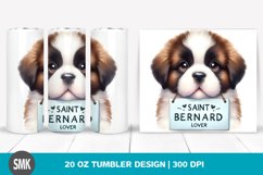 Watercolor Baby Saint Bernard | 20 oz Tumbler Product Image 1