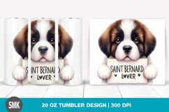 Watercolor Baby Saint Bernard | 20 oz Tumbler Product Image 1