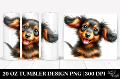 Watercolor Baby Dachshund, Bright 20 Oz Tumbler Product Image 1