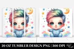 Smiling Cute, Colorful Baby | 20 Oz Tumbler Product Image 1