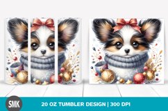 Watercolor Baby Papillon | 20 oz Tumbler Product Image 1