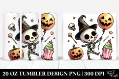 Simple Funny Halloween Skeleton 20 Oz Tumbler Product Image 1