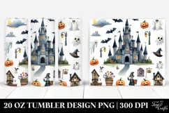 Simple Funny Halloween Castle 20 Oz Tumbler Product Image 1