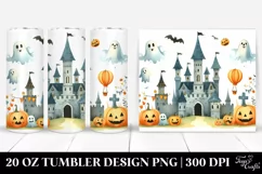 Simple Funny Halloween Castle 20 Oz Tumbler Product Image 1
