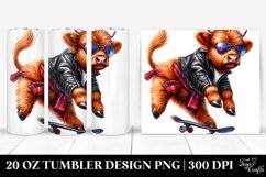 Agressive Highlandcow Jumping 20 Oz Tumbler Product Image 1