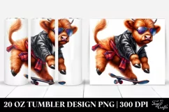 Agressive Highlandcow Jumping 20 Oz Tumbler Product Image 1