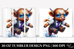 Agressive Highlandcow Jumping 20 Oz Tumbler Product Image 1