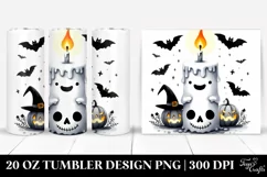 Simple Funny Haloween Clipart with Candle Product Image 1