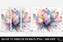 Abstract Shiny Crocus Tumbler | 20 oz Tumbler Product Image 1