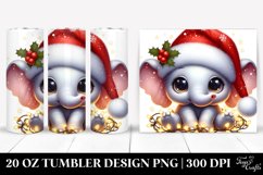 Cute Baby Elephant with Lights 20 Oz Tumbler Product Image 1