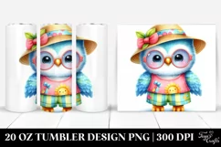 Colorful Baby Owl Summer | 20 Oz Tumbler Product Image 1