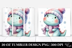Cute Pastel Dinosaur, High-Res 20 Oz Tumbler Product Image 1